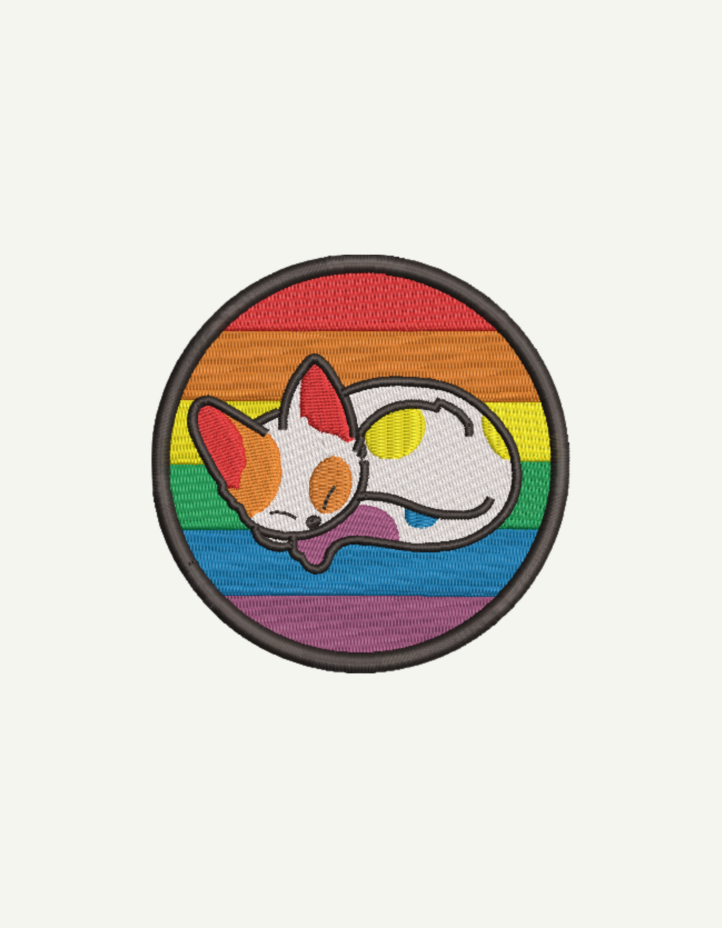 Pride Cat Embroidered Patch
