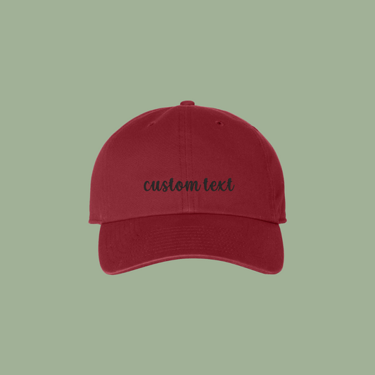 Custom Embroidered Solid Hat