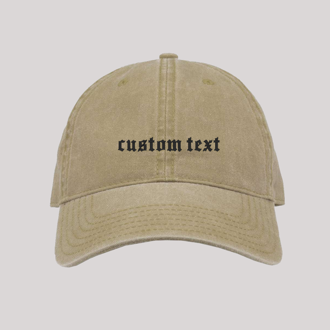 Custom Embroidered Vintage Hat