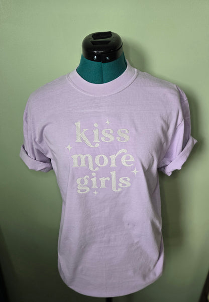 Kiss More Girls Embroidered Shirt