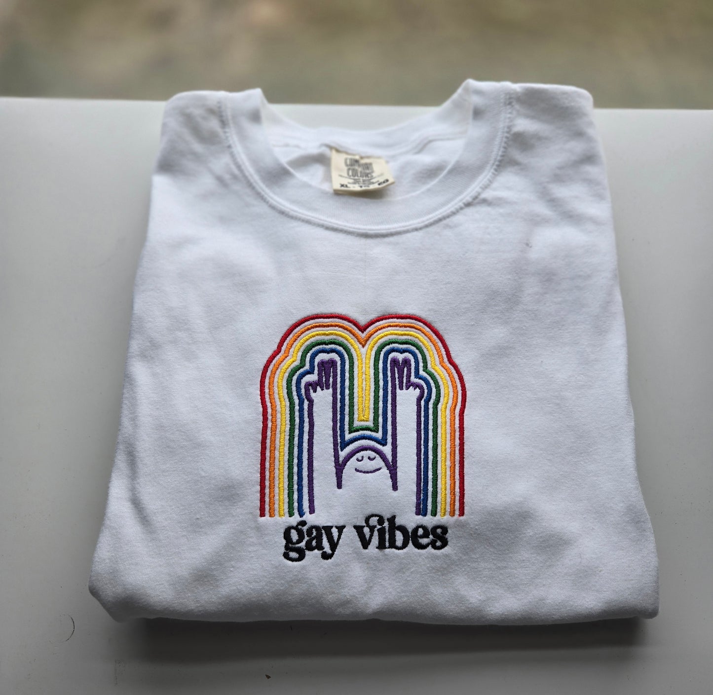 Gay Vibes Embroidered Shirt