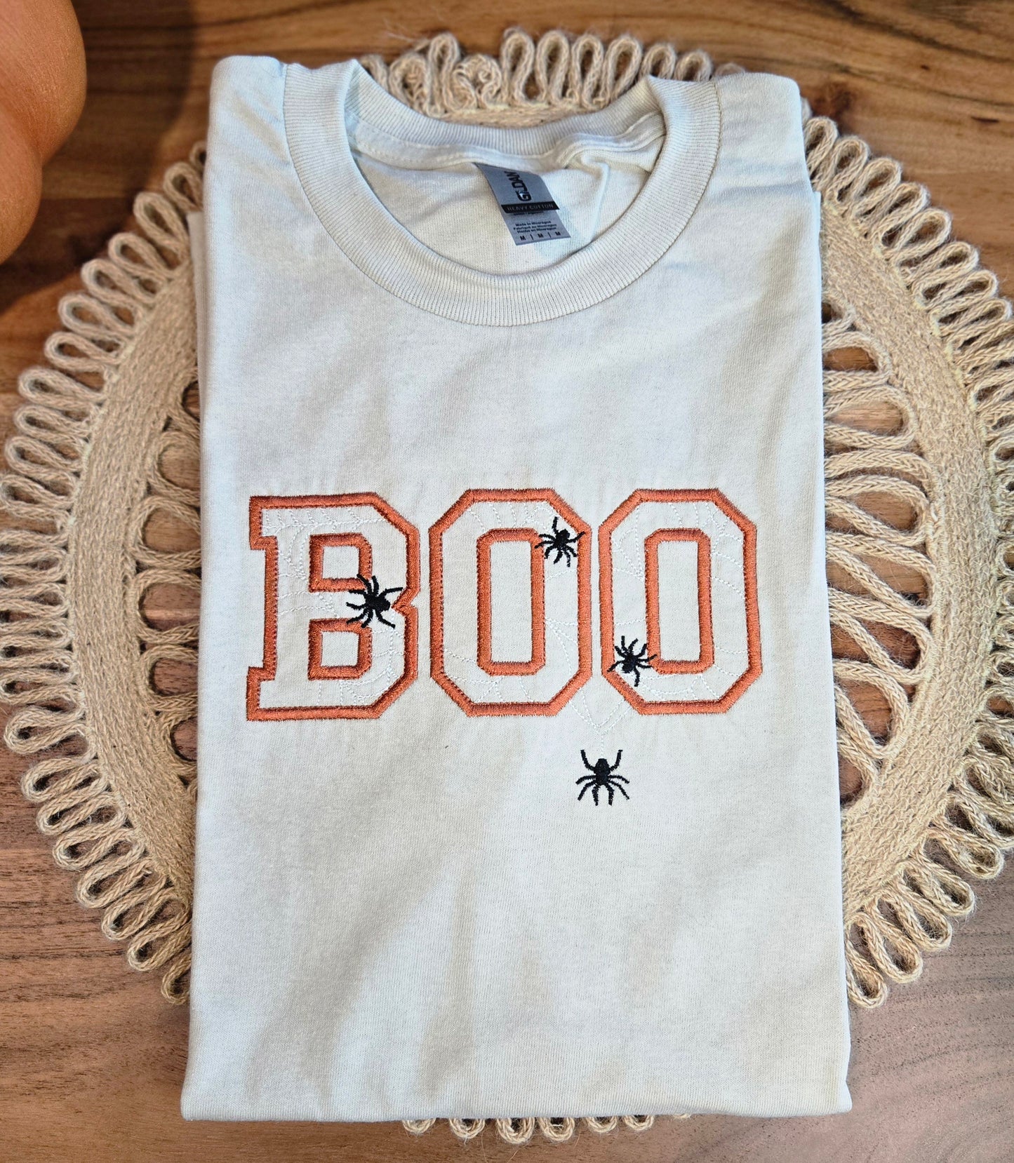 Boo Embroidered Sweatshirt