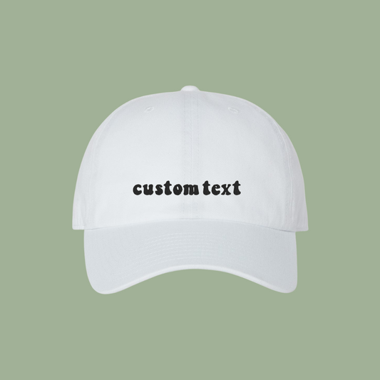 Custom Embroidered Solid Hat