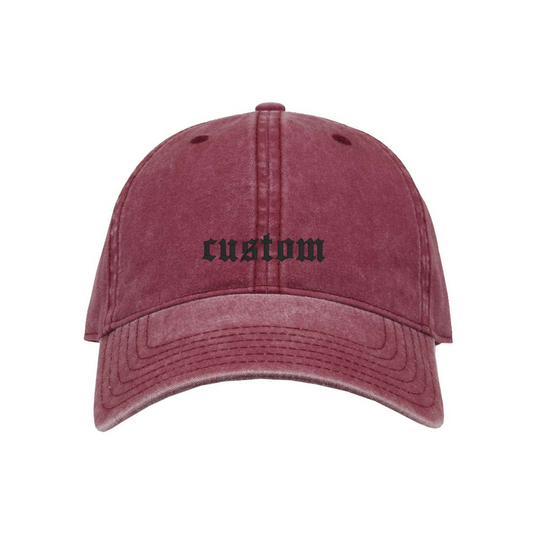 Custom Embroidered Vintage Hat